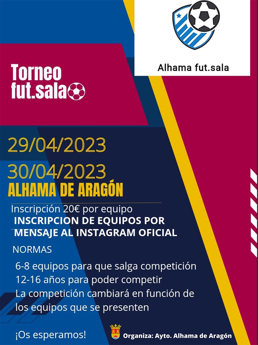 cartel futsal alhama