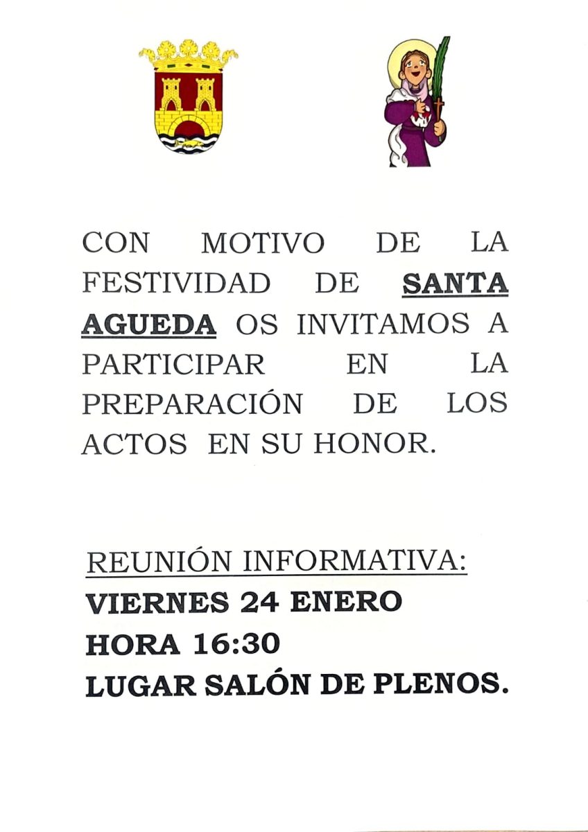 Reunión informativa Santa Águeda