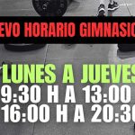 Nuevo Horario Gimnasio