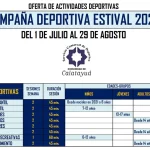 Campaña deportiva estival 2025