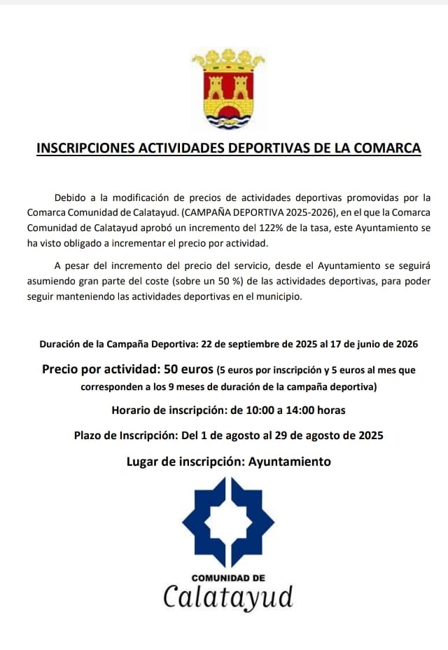 Actividades deportivas