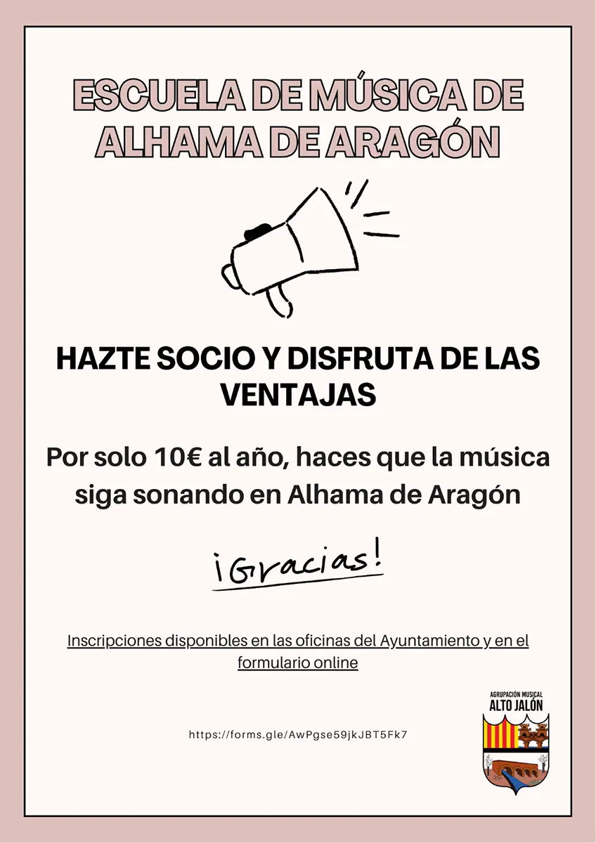 Hazte socio de la Escuela de Música