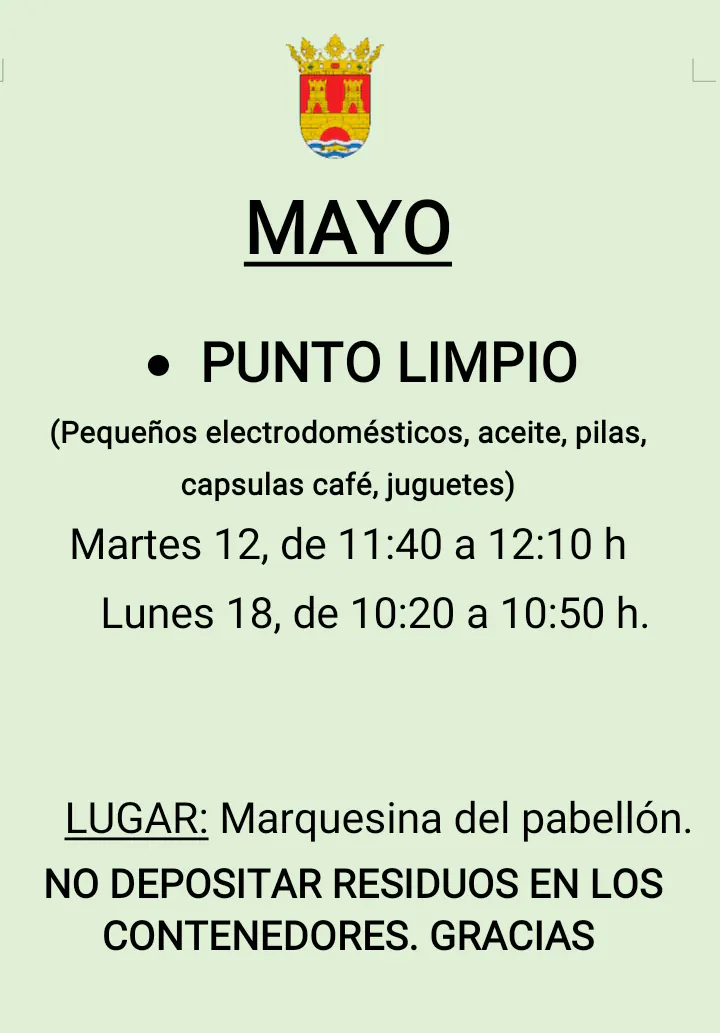 PUNTO LIMPIO MAYO