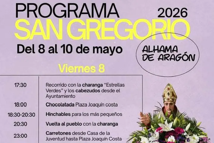 PROGRAMA DE FIESTAS DE SAN GREGORIO 2026