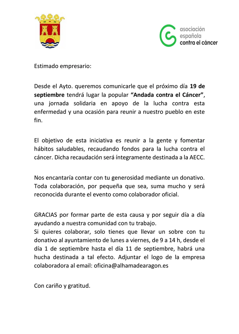 Andada contra el cancer